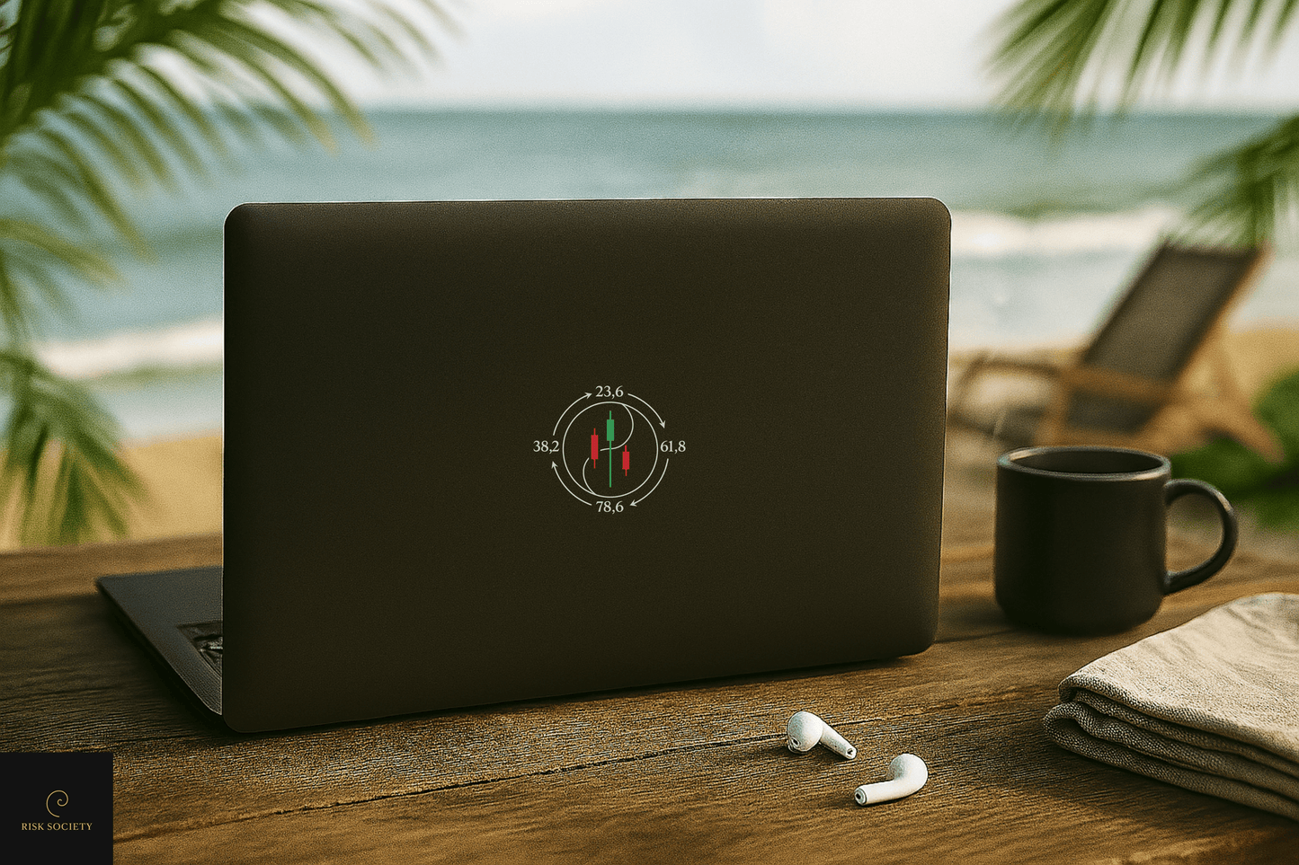 Fibonacci Flow - Risk Society Transparent Sticker | Risk Society