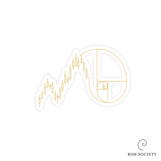 Golden Spiral of Market Flow – Risk Society Sticker