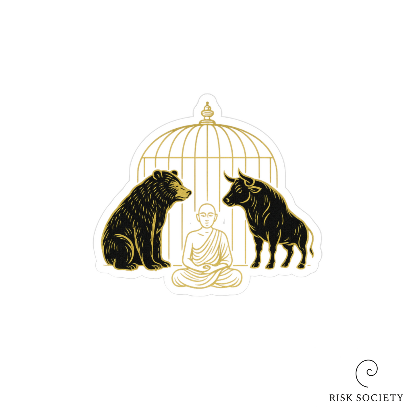 Mind Over Market Sticker | Risk Society
