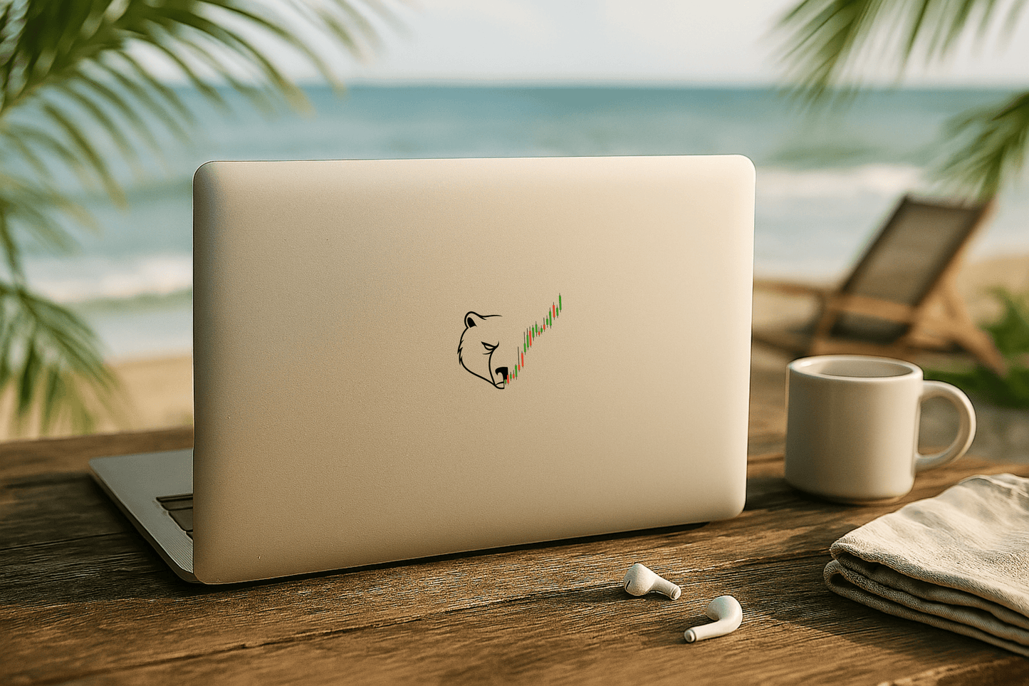 Bull Run, Bear Shadow Sticker | Risk Society