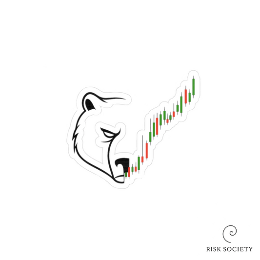 Bull Run, Bear Shadow Sticker | Risk Society